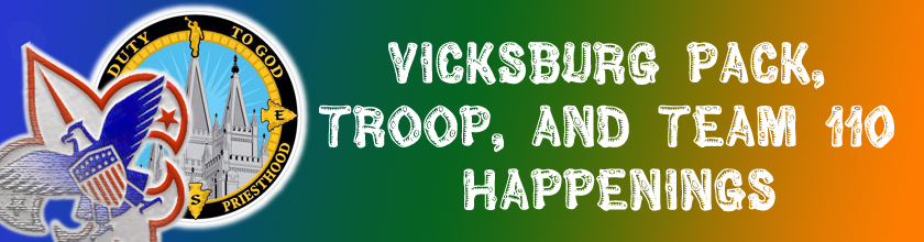 Vicksburg Troop 110 Happenings