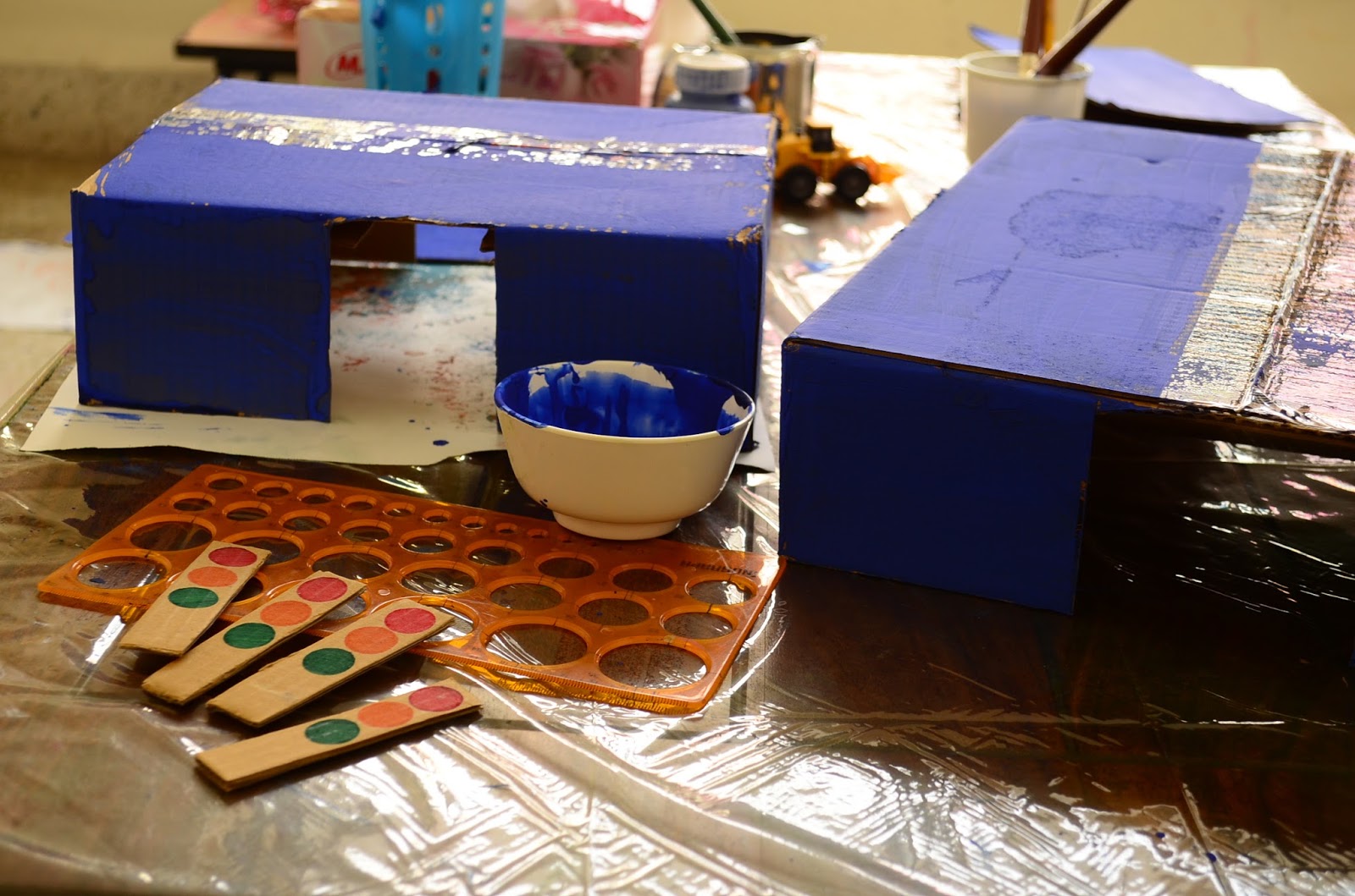 Practical Mom DIY Tunnel & Ramps for Toy Cars