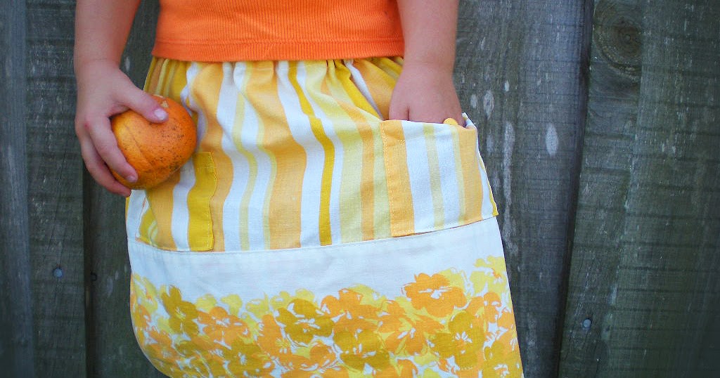 While They Snooze Citrus Pillowcase Skirt