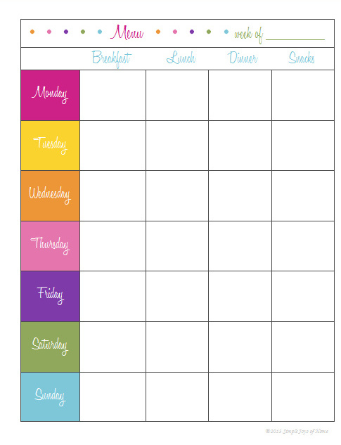 Microsoft Word Day Planner Template