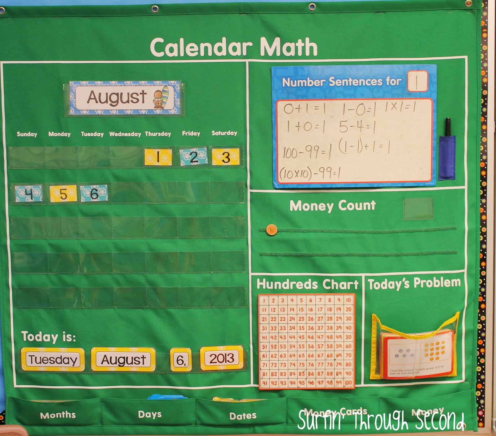 Calendar Math and The First Week Back Surfin' Through Second