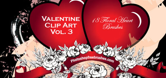 50 Free Photoshop Heart Brush Sets