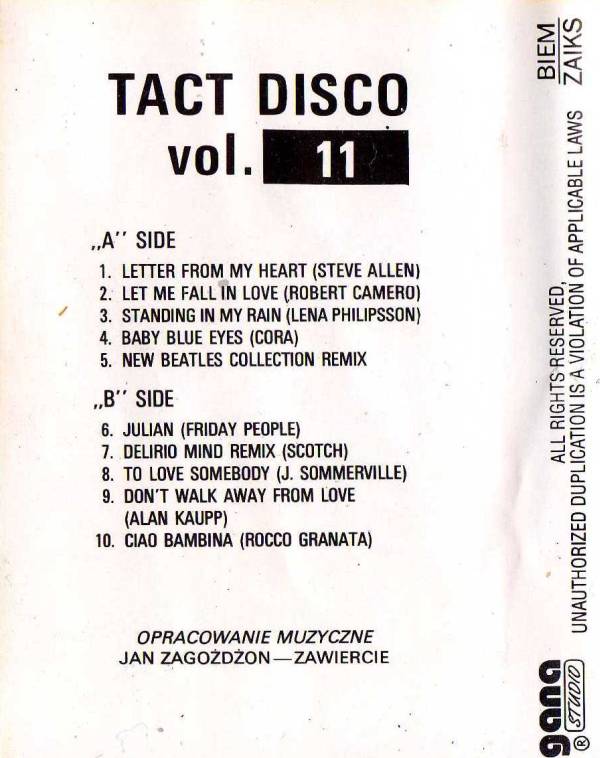 Va - Tact Disco Vol. 11 (Missing Album) Va - Tact Disco Vol. 11 (Missing Album)