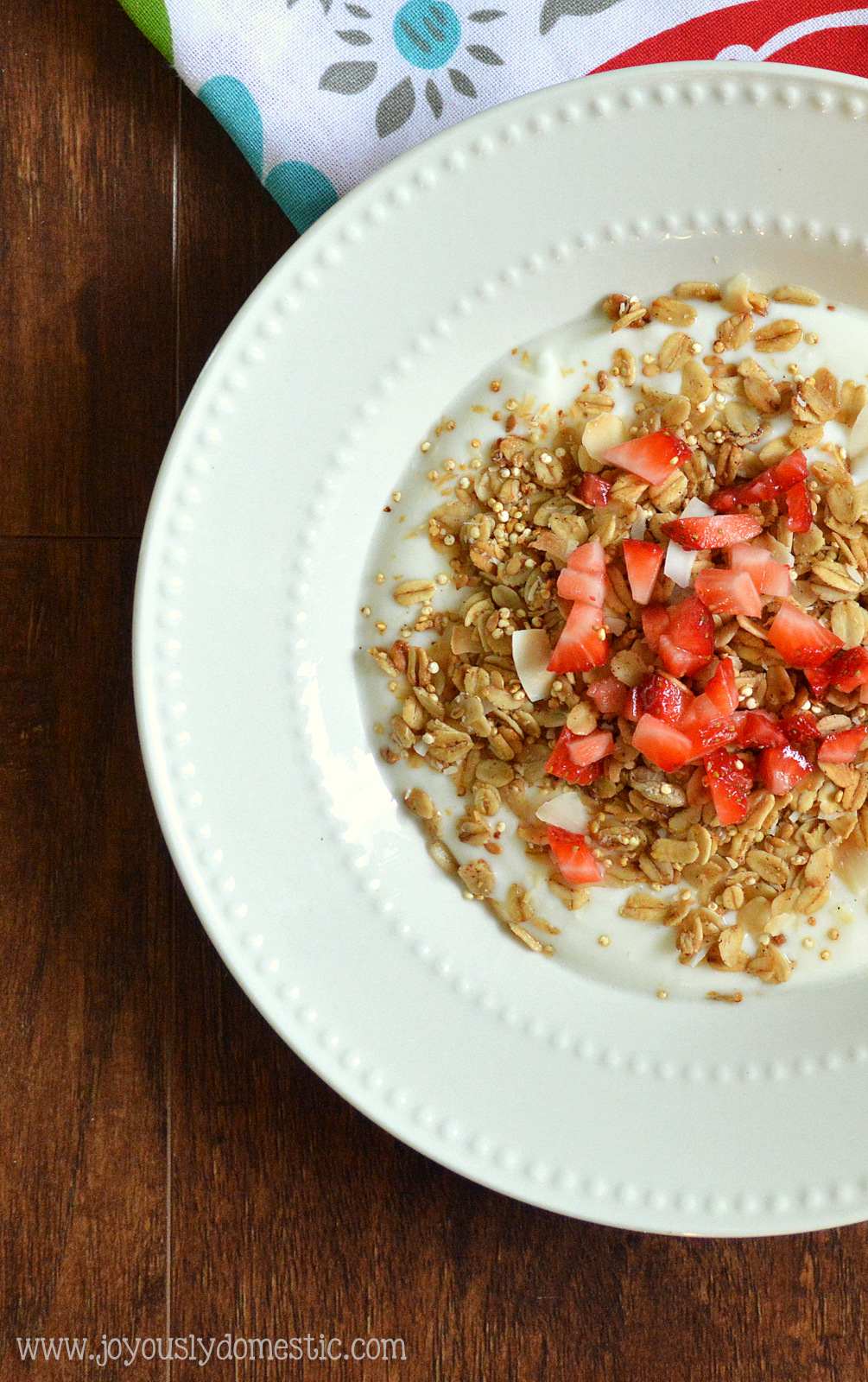 Joyously Domestic Coconut and Quinoa Granola