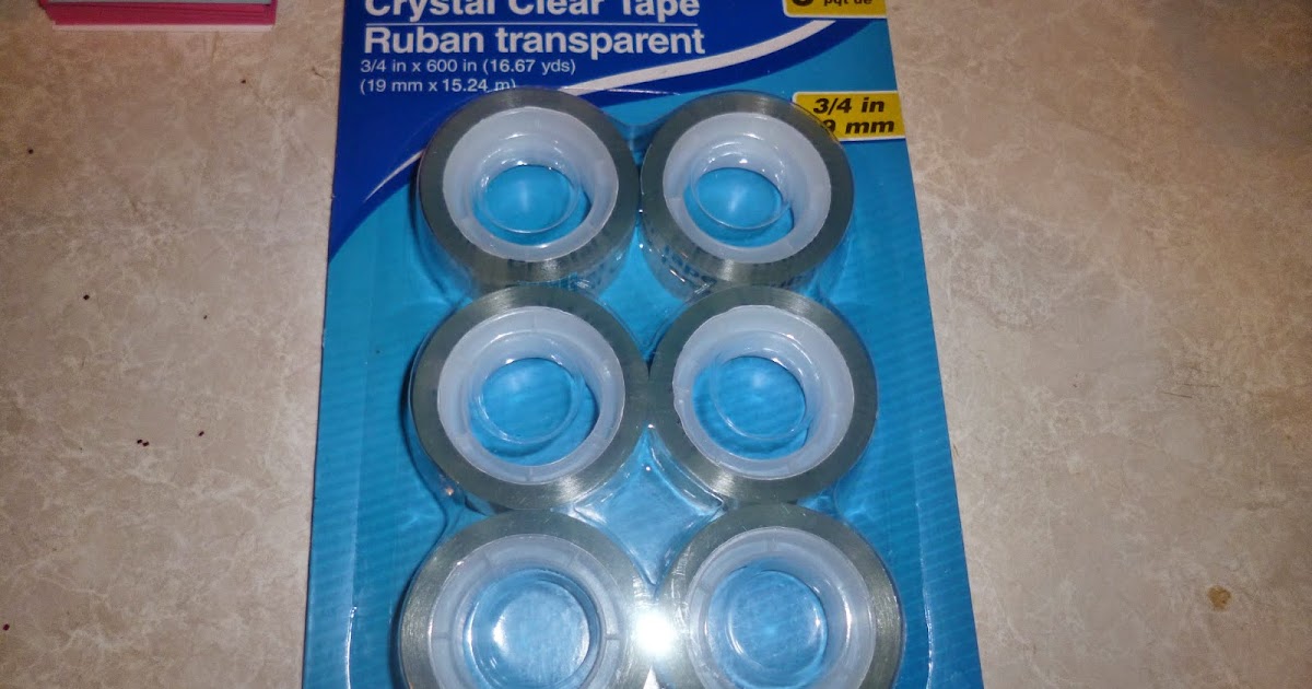 A Resourceful Home Dollar Store Deal Cellophane Tape 6Pack