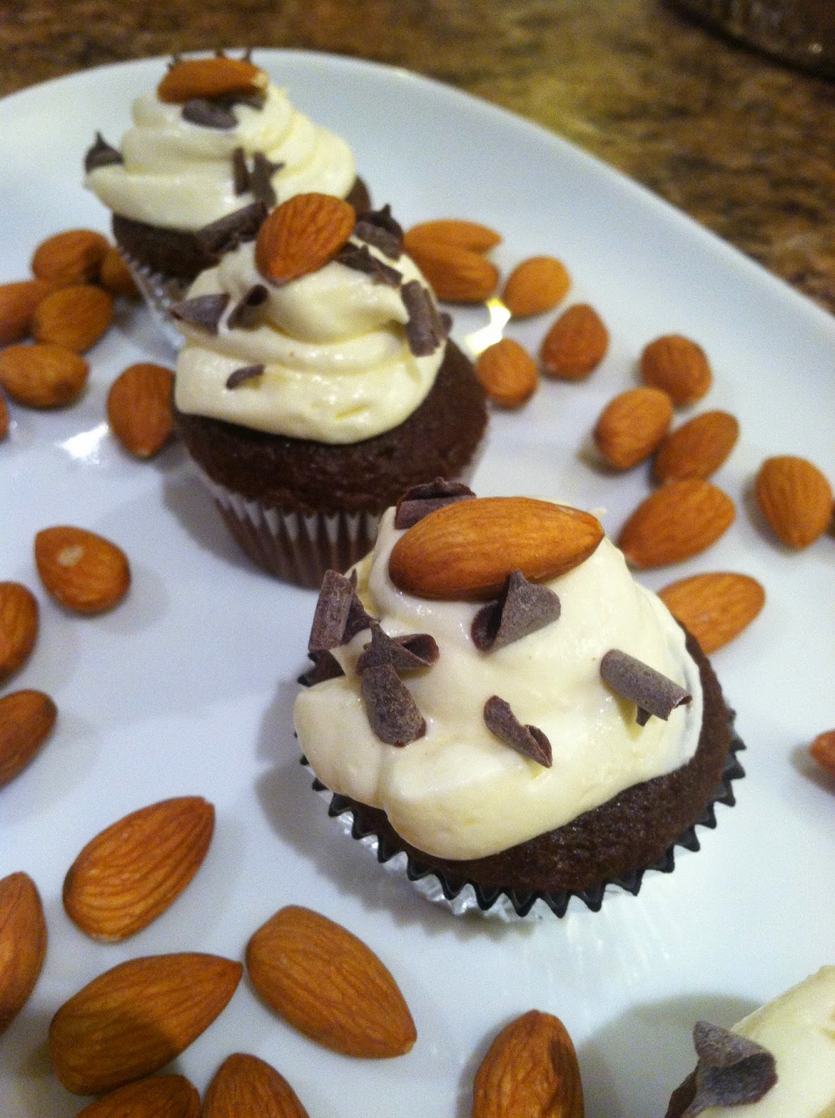 Blueprints & Baking Mini More Almond Joy Cupcakes