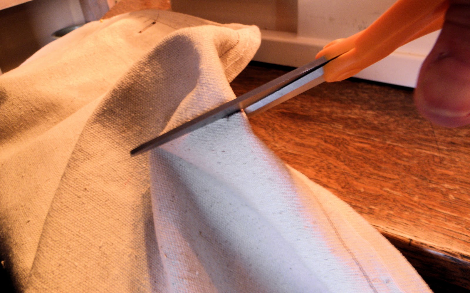 Shabby Love Drop Cloth Shower Curtain Tutorial