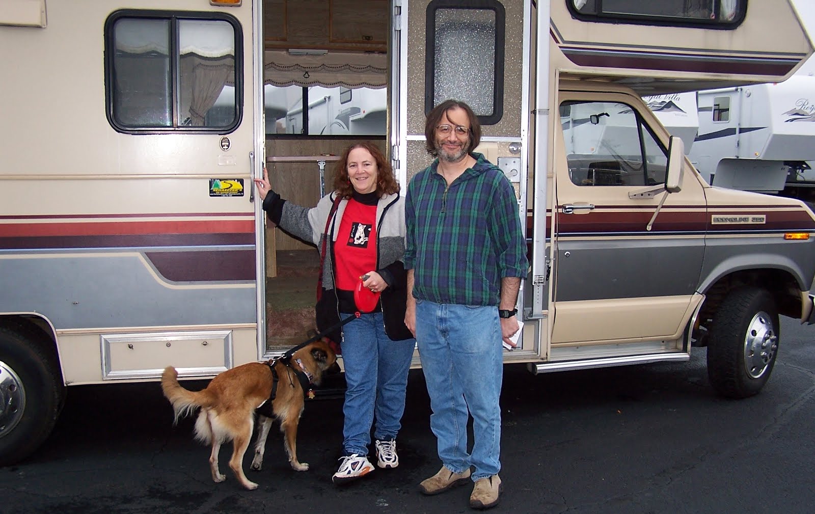 Debbie, Joe and Roxy with Mo