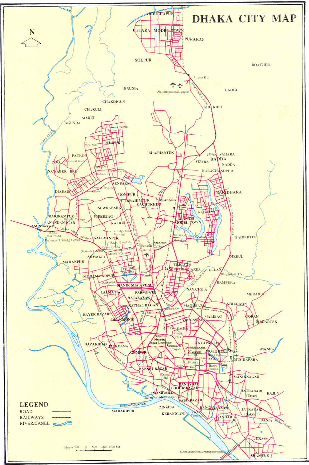 Dhaka District Map