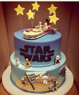 star wars birthday cake designs