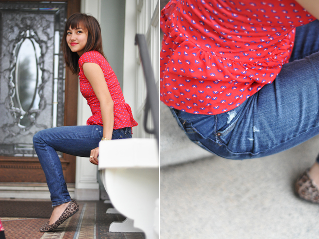 DIY: fix the worn-down between-the-thigh area in your jeans