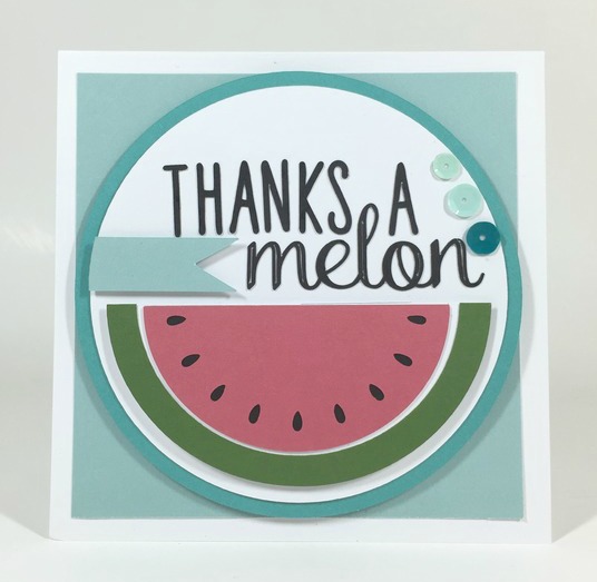 Cricut Watermelon card