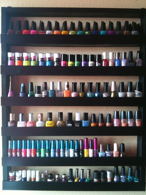 So ive always Wanted a Nail polish rack and they are so expensive online! so