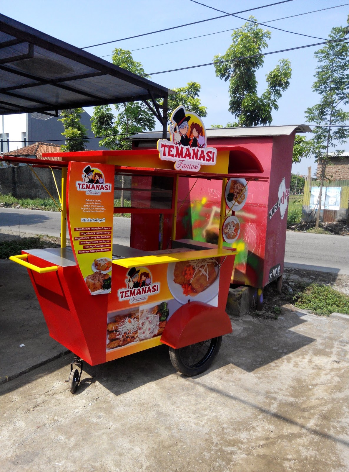 Gerobak dorong risoles Rp 5.900.000 Gerobak Unik Bandung