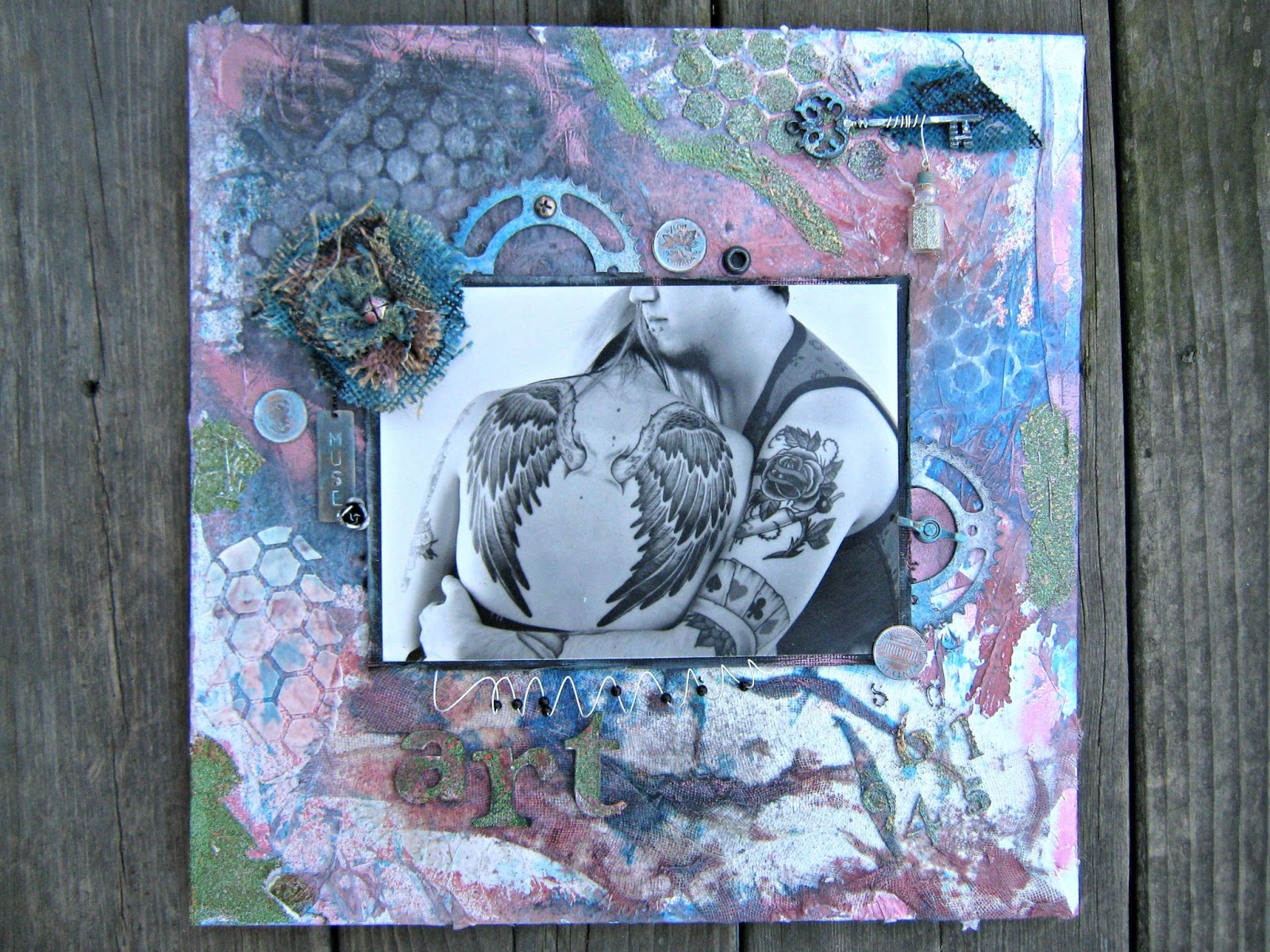 Mixed Media Event Mixed Media Decor Layout, with Charmagne Card