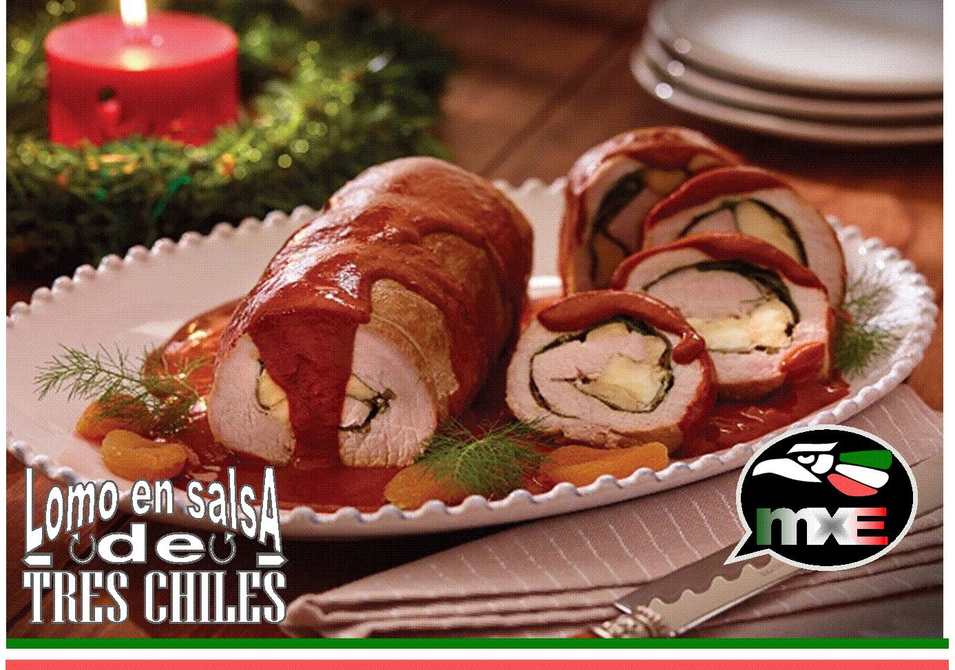 Nuestras Recetas "Mexicanos por España" LOMO EN SALSA DE TRES CHILES