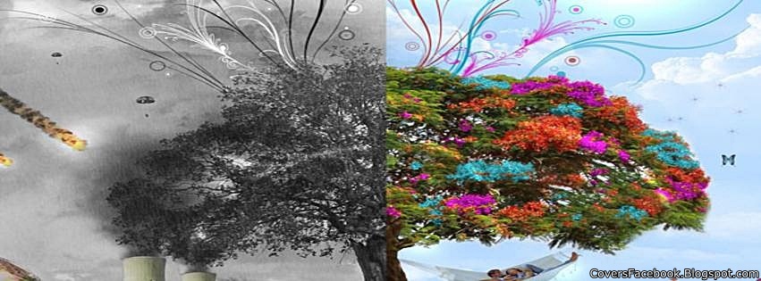 Abstract Art, Tree | Facebook Timeline Covers |Friendships Day 2014