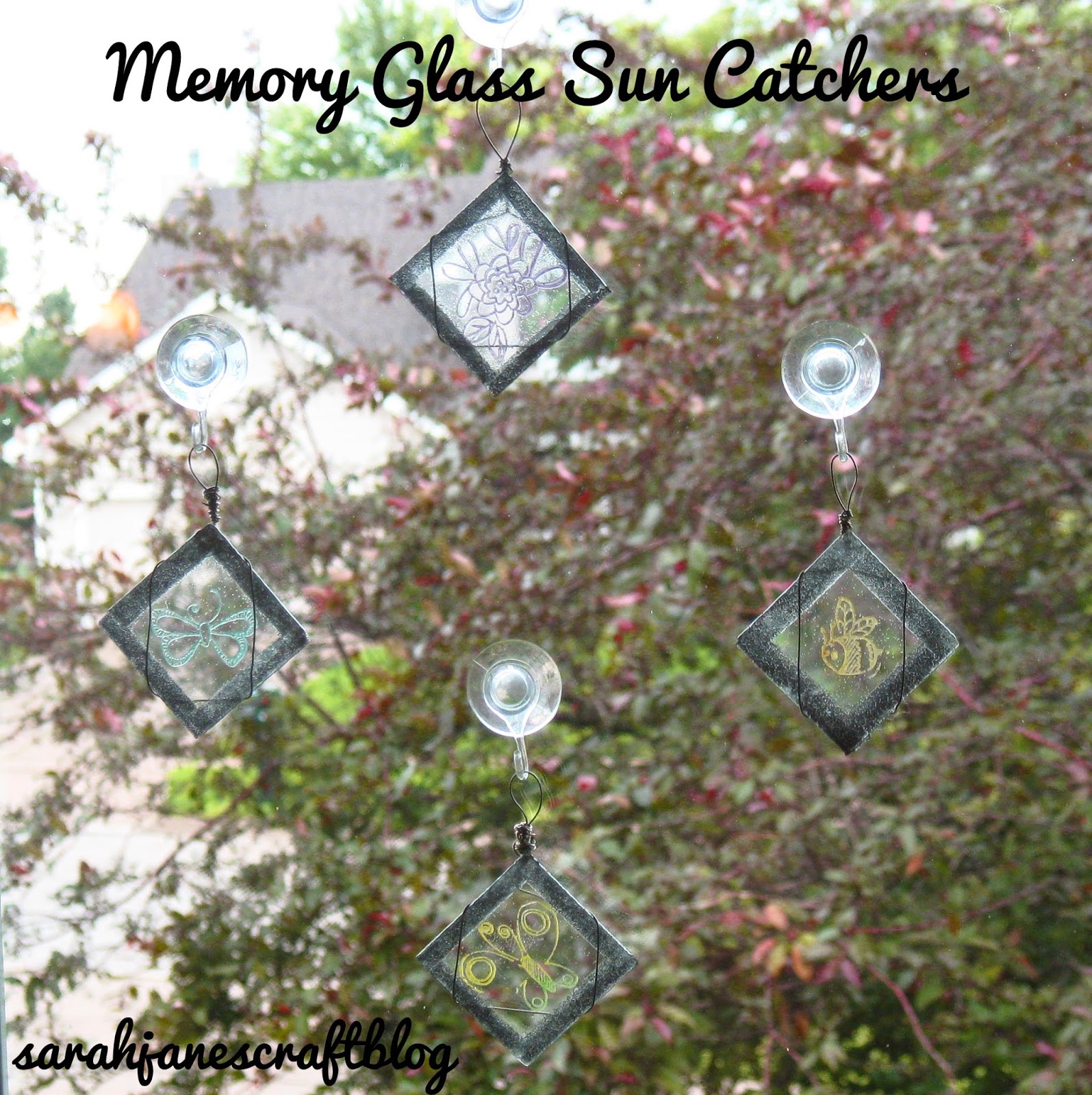 Sarah Jane's Craft Blog Memory Glass Sun Catchers