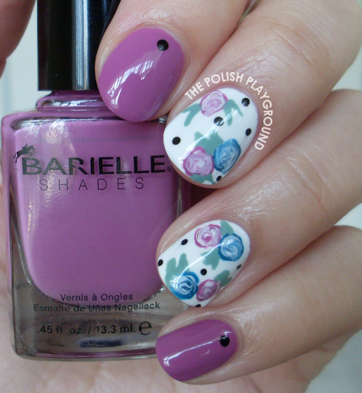 The Polish Playground: Easy Floral Nails