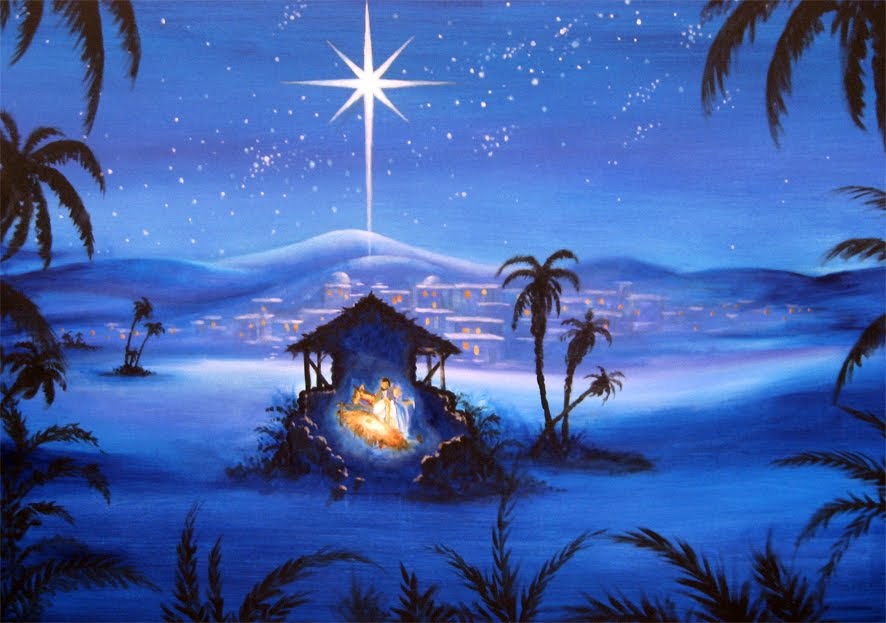 Christmas Backgrounds: Star Of Bethlehem Backgrounds