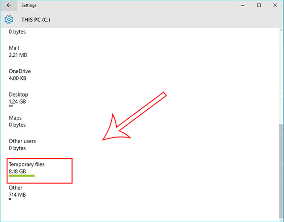 click Temporart files
