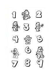 4 Dibujo Dibujo De Los Numeros Del 1 Al 9 Para Colorear