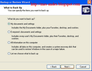 Membuat Backup Sistem Operasi Win XP dan Win 7 Membuat Backup Sistem Operasi Win XP dan Win 7
