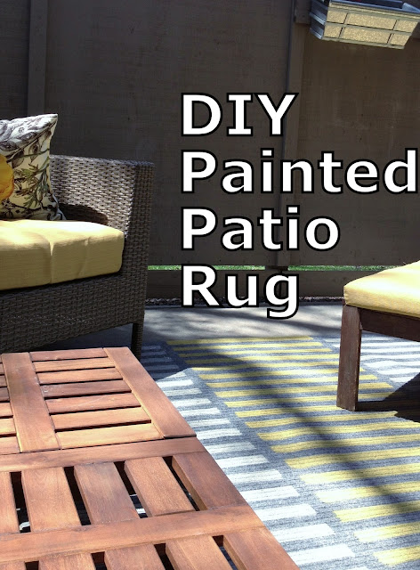 Little House on Forty-Fourth: DIY Painted Patio Rug
