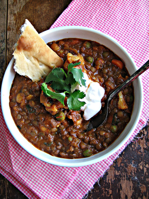 sweetsugarbean: Lucky: Lentil & Chickpea Curry with Coconut Milk