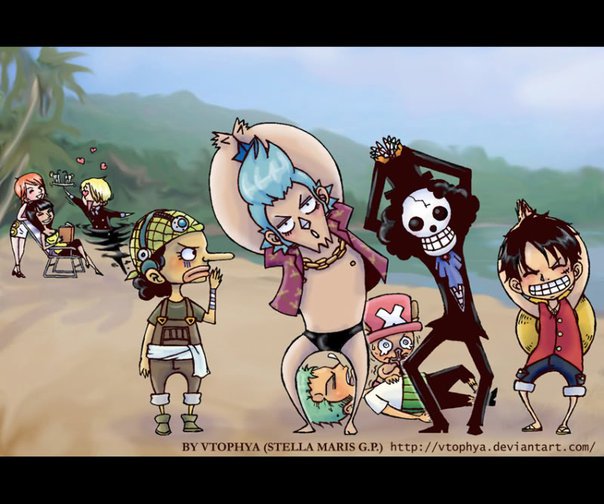 Anime Versus Strew Hat Crew 5 Chibi Fan Arts