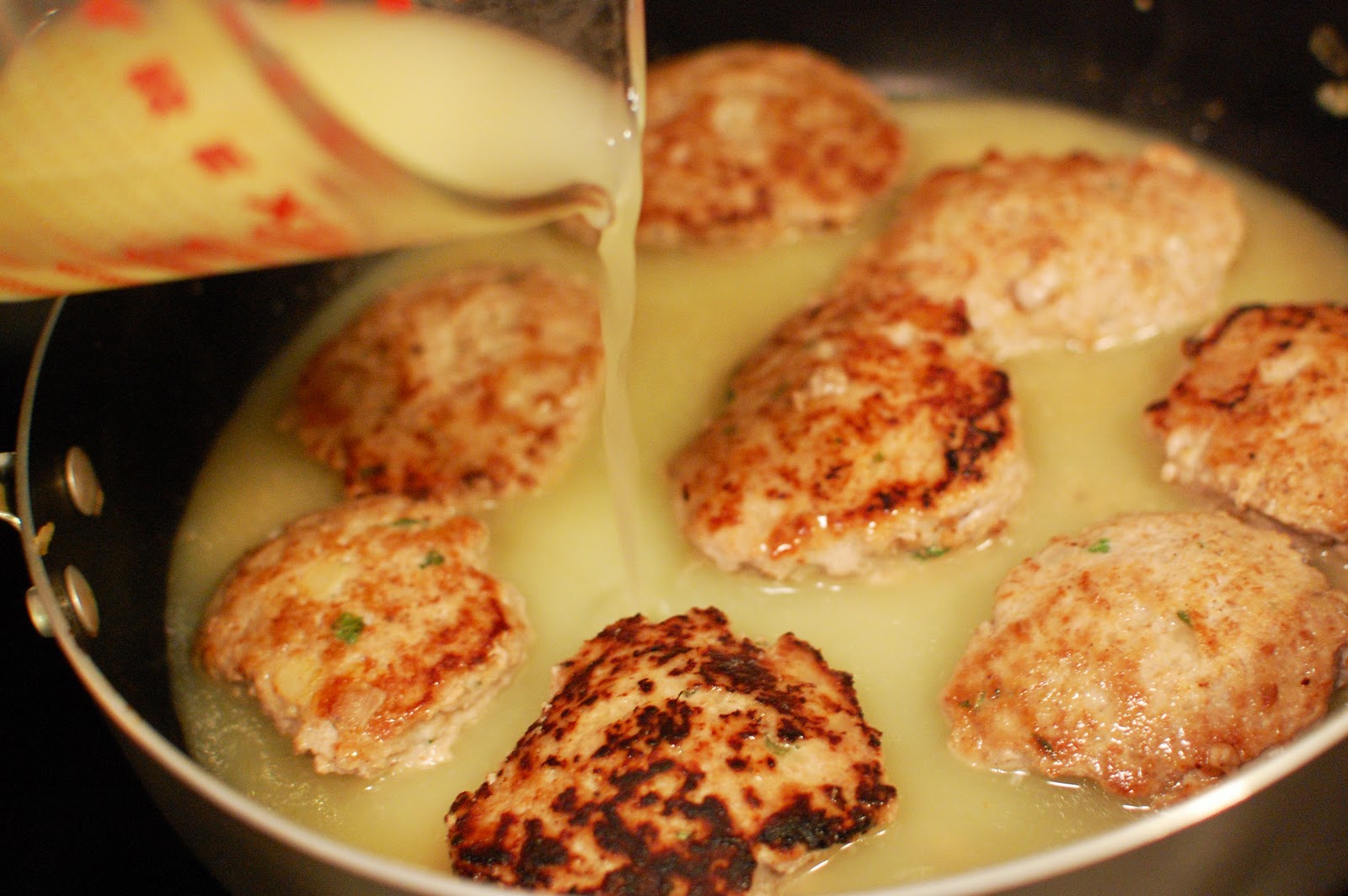 CSA Virgin Veal Patties in Parsley Sauce