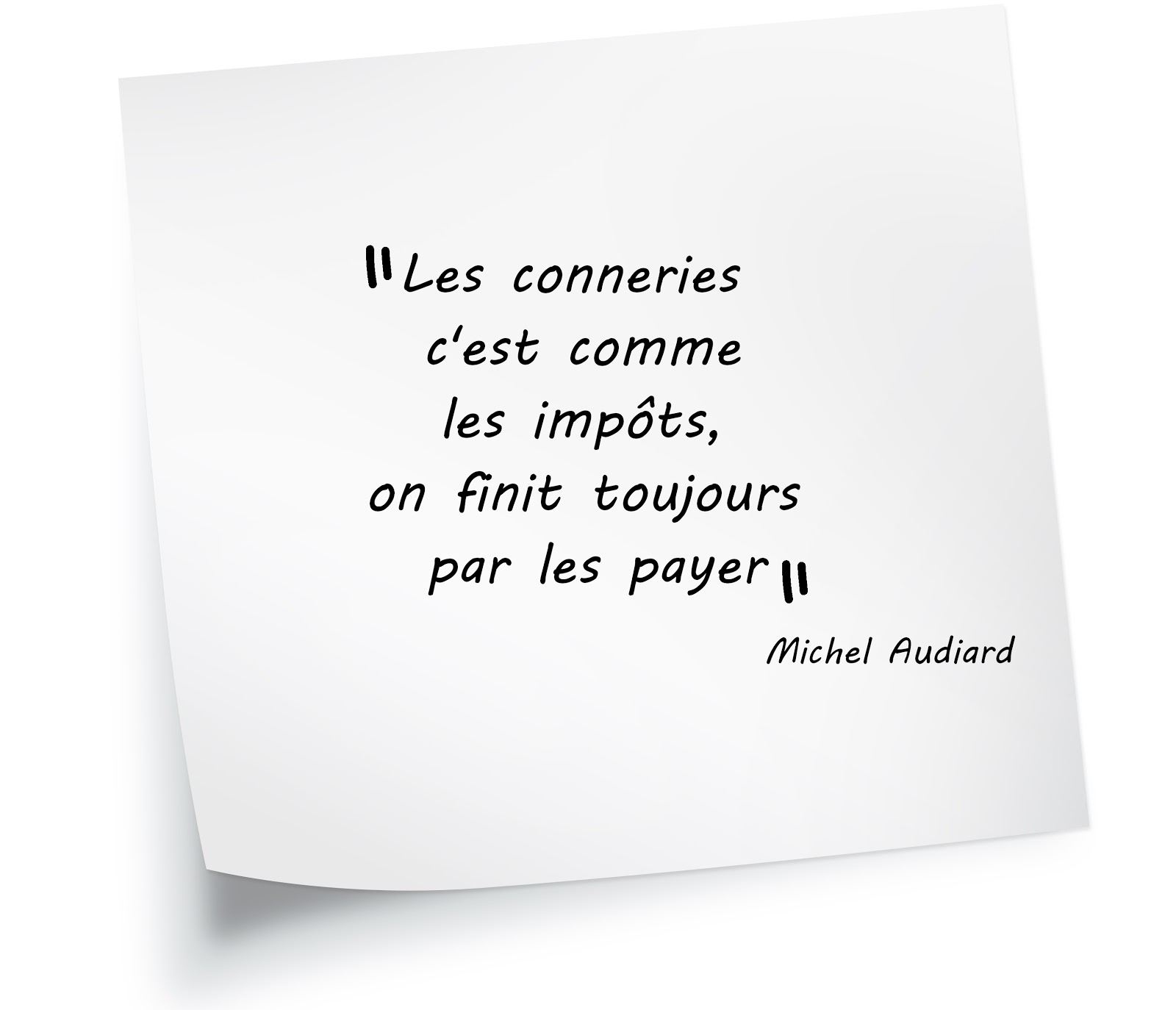 Les conneries citation