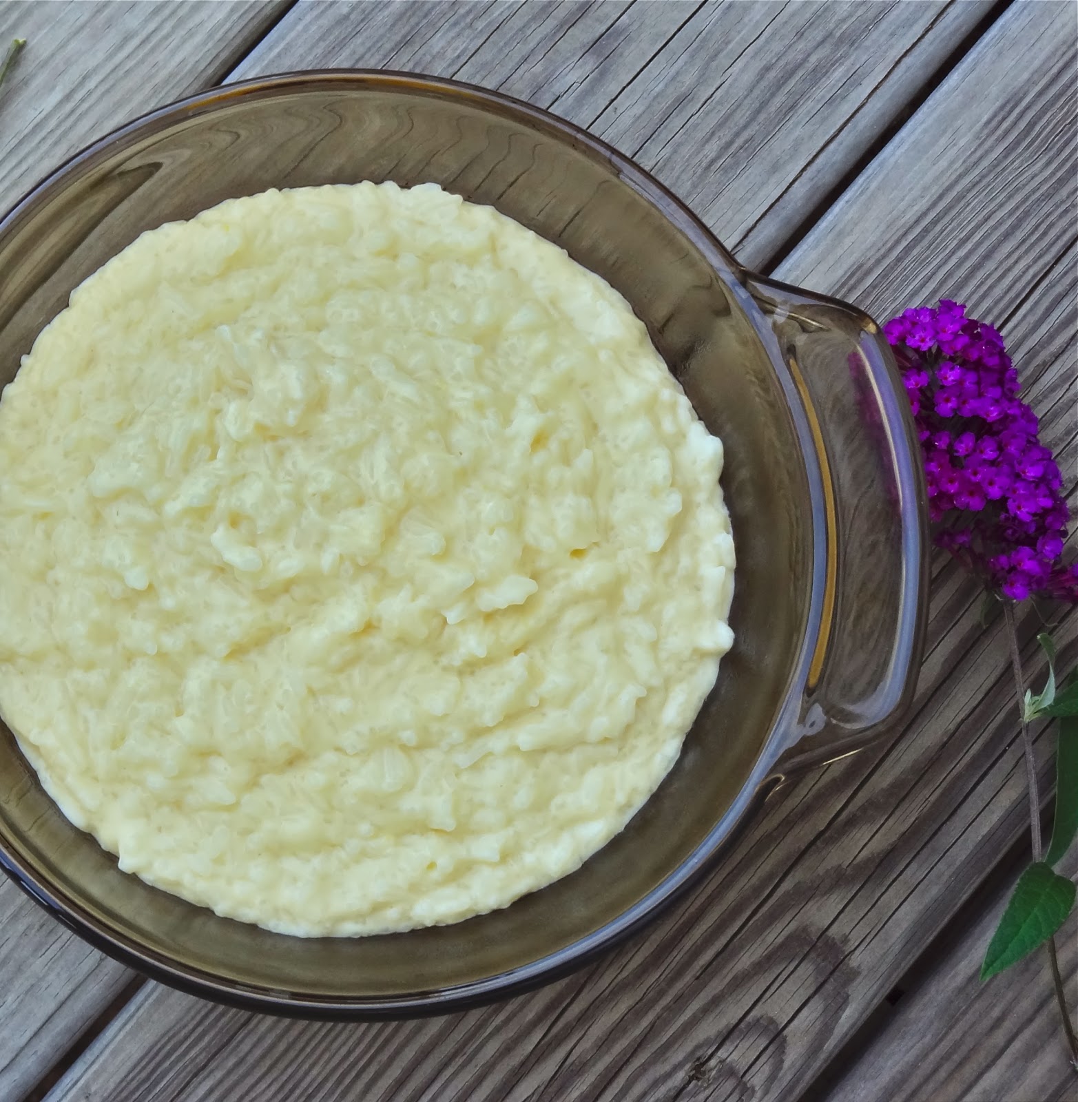 Jasmine rice pudding