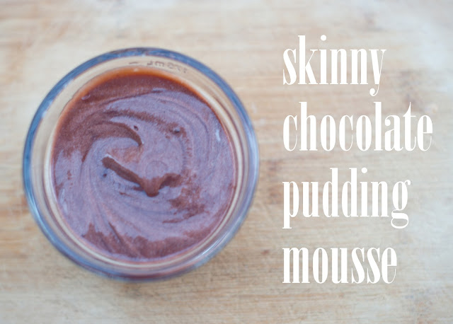Amazing Skinny Chocolate Pudding Mousse Recipe--110 calories!