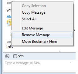 How to delete/remove message on Skype?