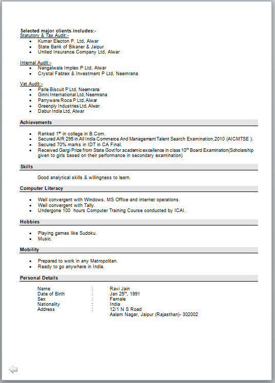 cover for a resume