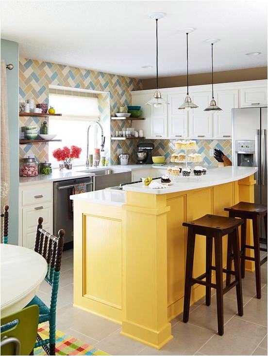 Key Interiors by Shinay Yellow Kitchen Ideas