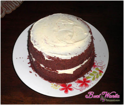 Resepi Mudah Kek Red Velvet Sedap Dan Cara Buat Topping Cream Cheese Senang