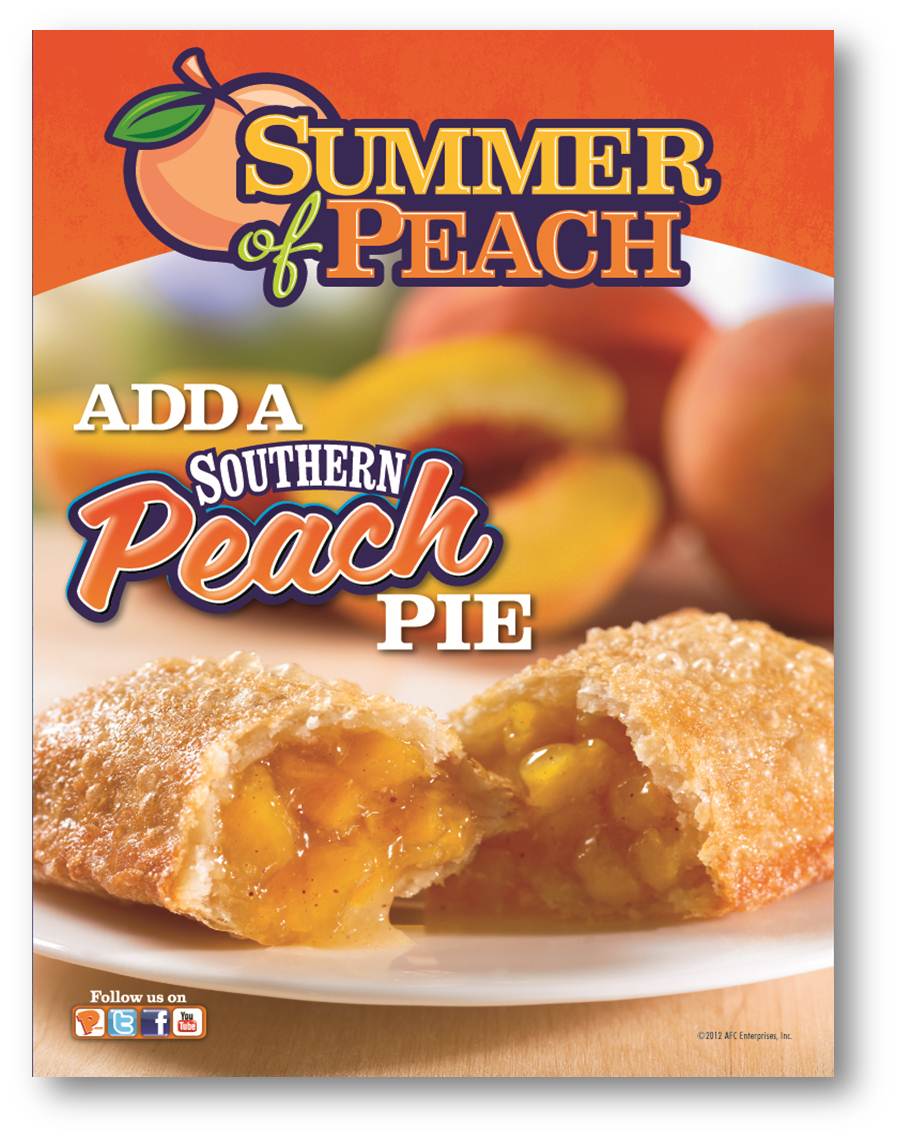 News Popeyes New Sweet Peach Ice Tea and Southern Peach Pie Brand