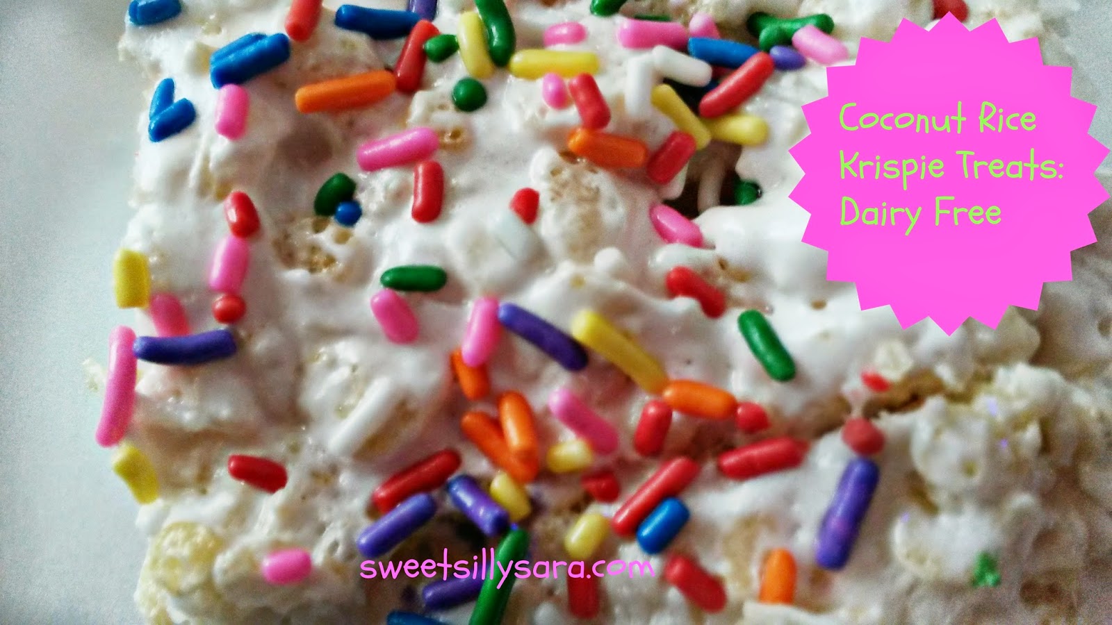 Sweet Silly Sara Coconut Rice Krispie Treats Recipe {Dairy Free}
