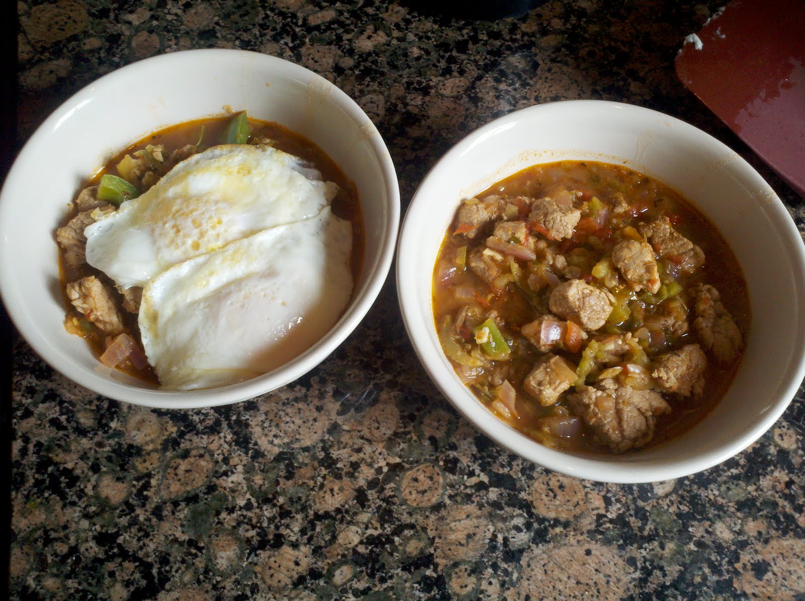 Primal Women in the Kitchen Pork Green Chili (con huevos)