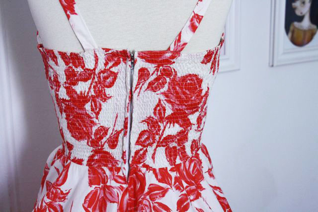sundress with elastic bodice