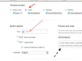 adding twitter follow buttons