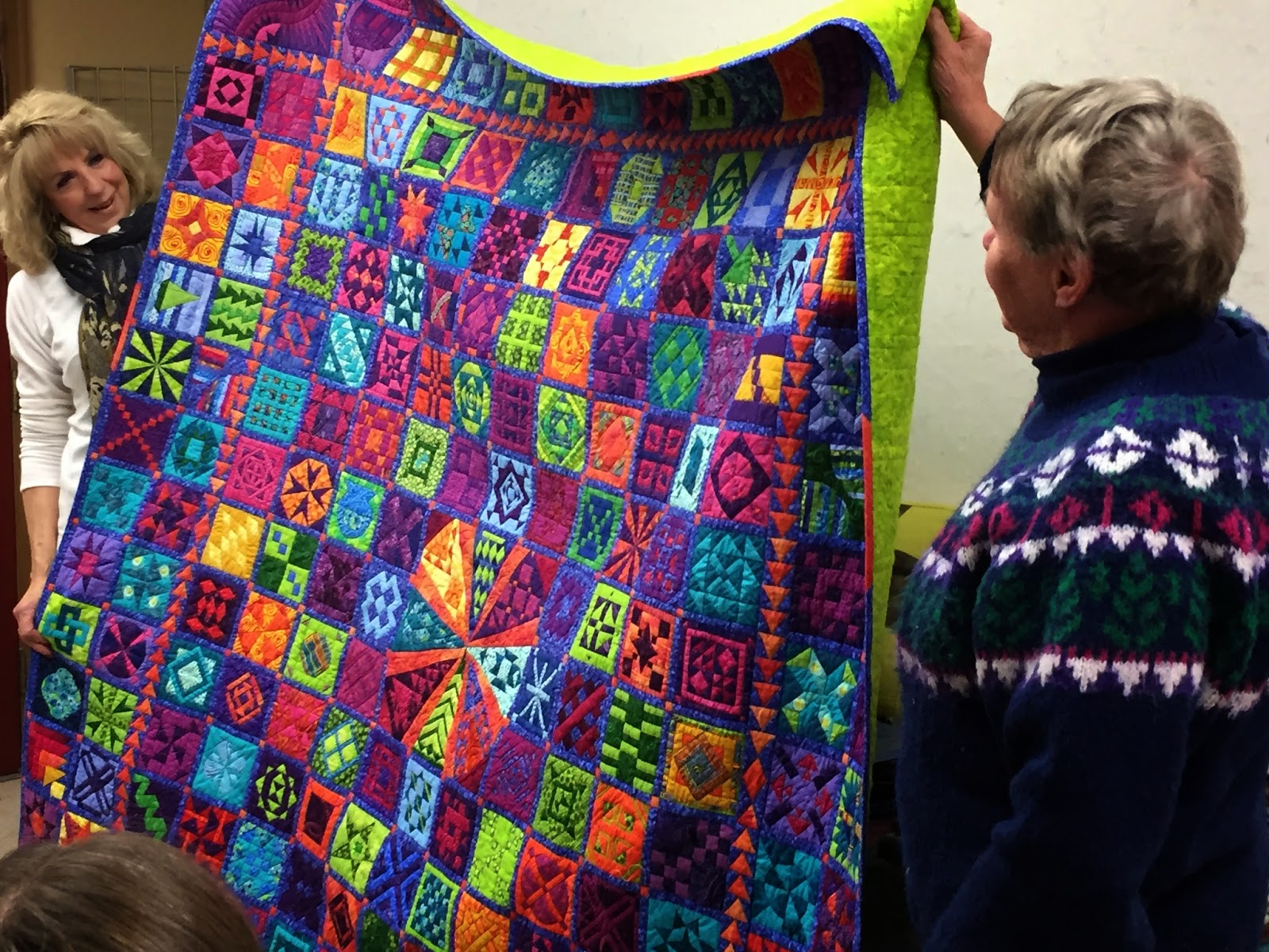 Pine Needle Quilt Shop Susan Beal shows off Pendleton wools