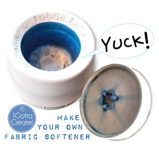 Make your own fabric softener & dump the gunk. Instructions at I Gotta Create!