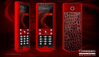 Gresso Grand Monaco Red luxury phone for ladies