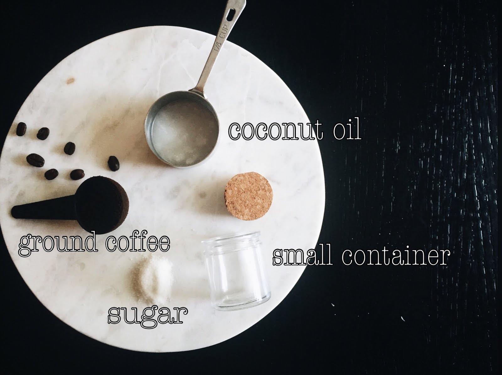 merging threads DIY Coffee Lip scrub