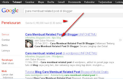 Menampilkan Breadcrumb pada hasil pencarian Google Wordpress