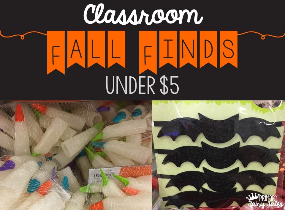 Primary Fairy Tales: Fun Fall Classroom Finds for the Primary Classroom  Under $5
