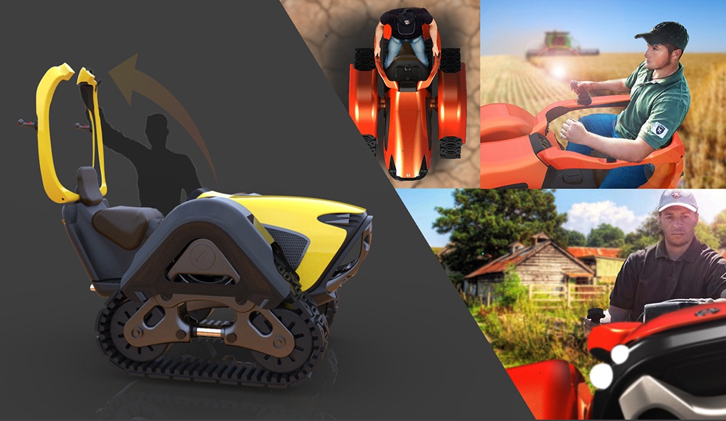 Tecnoneo: Diseño: Mini-tractor de Harman, pequeño en tamaño grande en